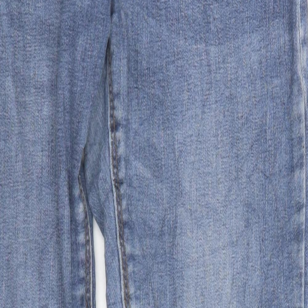 Denim & Co. Womens Blue   Straight Jeans Size 12 L27 in