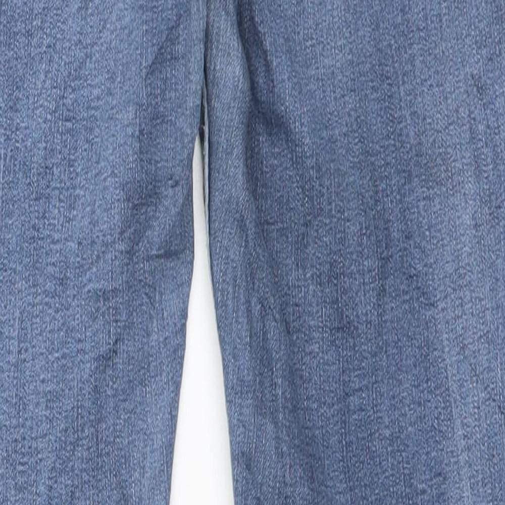 Denim & Co. Womens Blue   Straight Jeans Size 12 L27 in