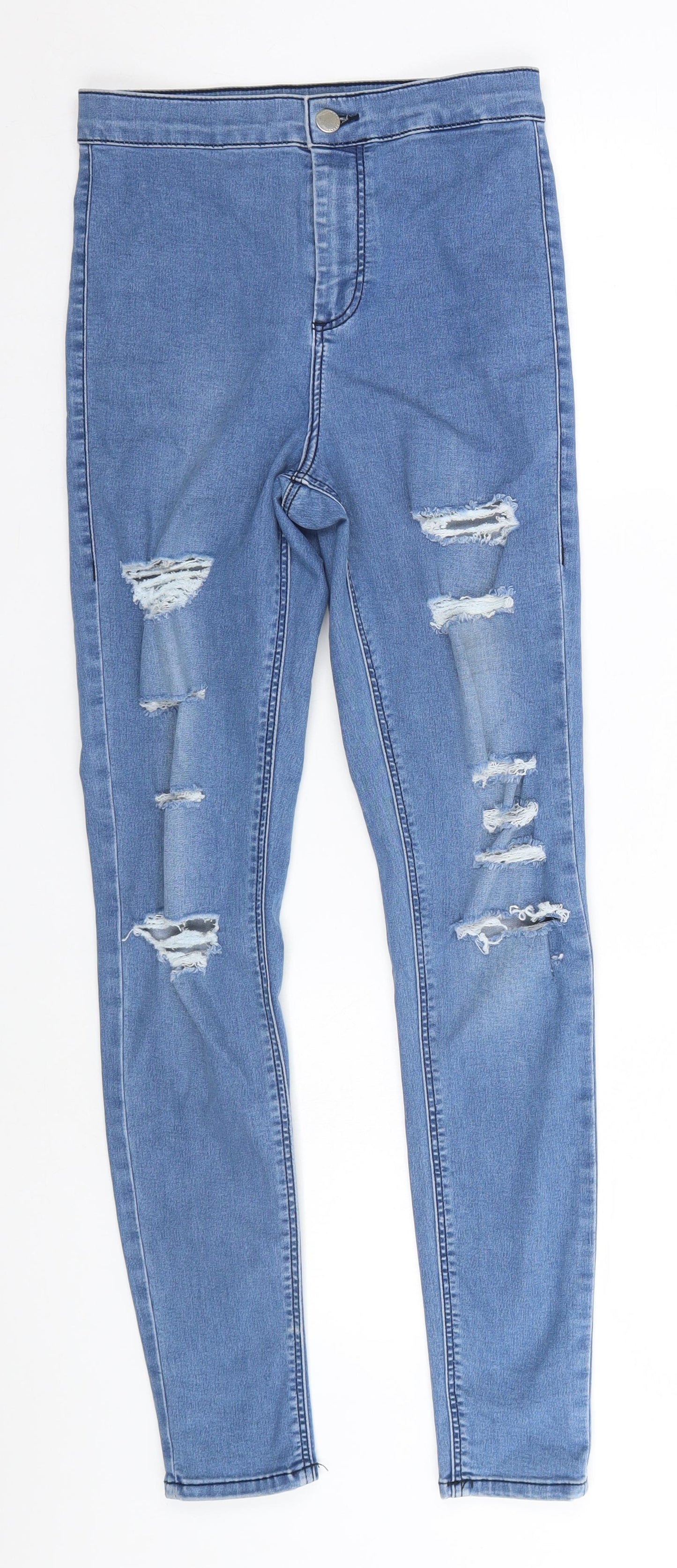 Topshop Womens Blue   Skinny Jeans  L27 in