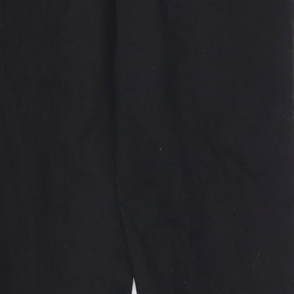 PRETTYLITTLETHING Womens Black   Straight Jeans Size 8 L26 in