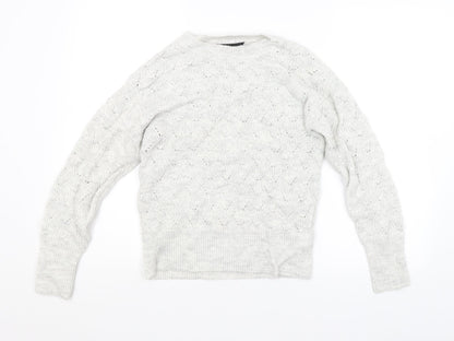 Womens UK Size 8 Dorothy Perkins Grey Pullover Jumper