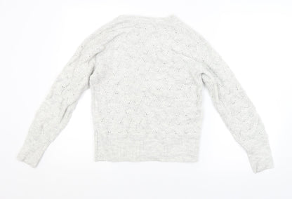 Womens UK Size 8 Dorothy Perkins Grey Pullover Jumper
