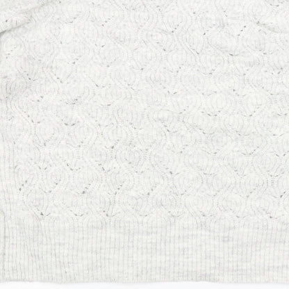 Womens UK Size 8 Dorothy Perkins Grey Pullover Jumper