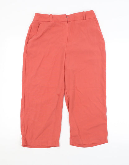 George Womens Red   Cropped Trousers Size 8 L20 in