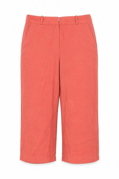 Womens UK Size 8 George Regular Fit Cropped Red Trousers
