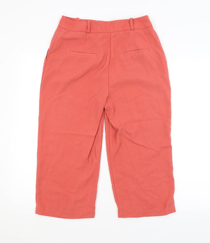 George Womens Red   Cropped Trousers Size 8 L20 in