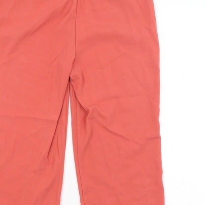 George Womens Red   Cropped Trousers Size 8 L20 in