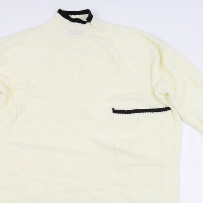 SheIn Womens White   Pullover Jumper Size S