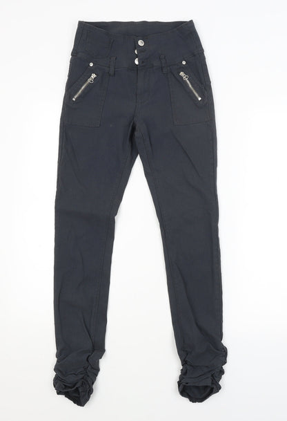Womens UK Size 28 in Preworn Regular Fit  Grey Trousers