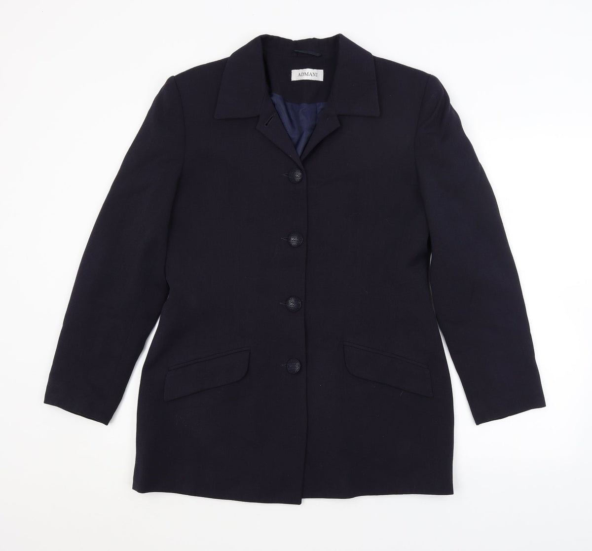 ADMANI Womens Blue   Jacket Blazer Size 14