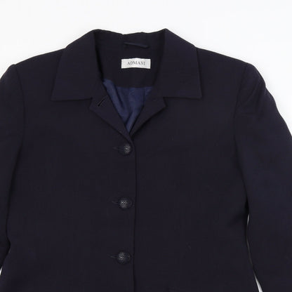 ADMANI Womens Blue   Jacket Blazer Size 14