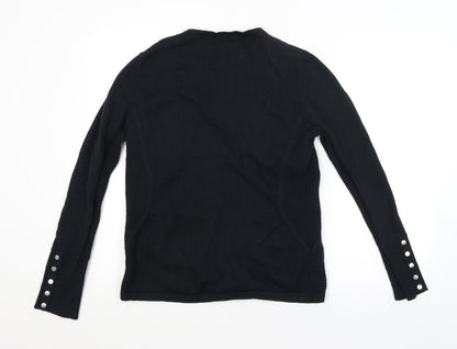 Womens UK Size M Jones New York Black Cardigan Jumper