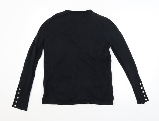 Womens UK Size M Jones New York Black Cardigan Jumper