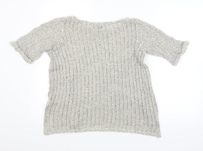 Womens UK Size 8 Topshop Grey Pullover Jumper