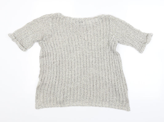 Womens UK Size 8 Topshop Grey Pullover Jumper