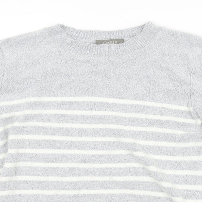 Womens UK Size L Oasis Grey Pullover Jumper