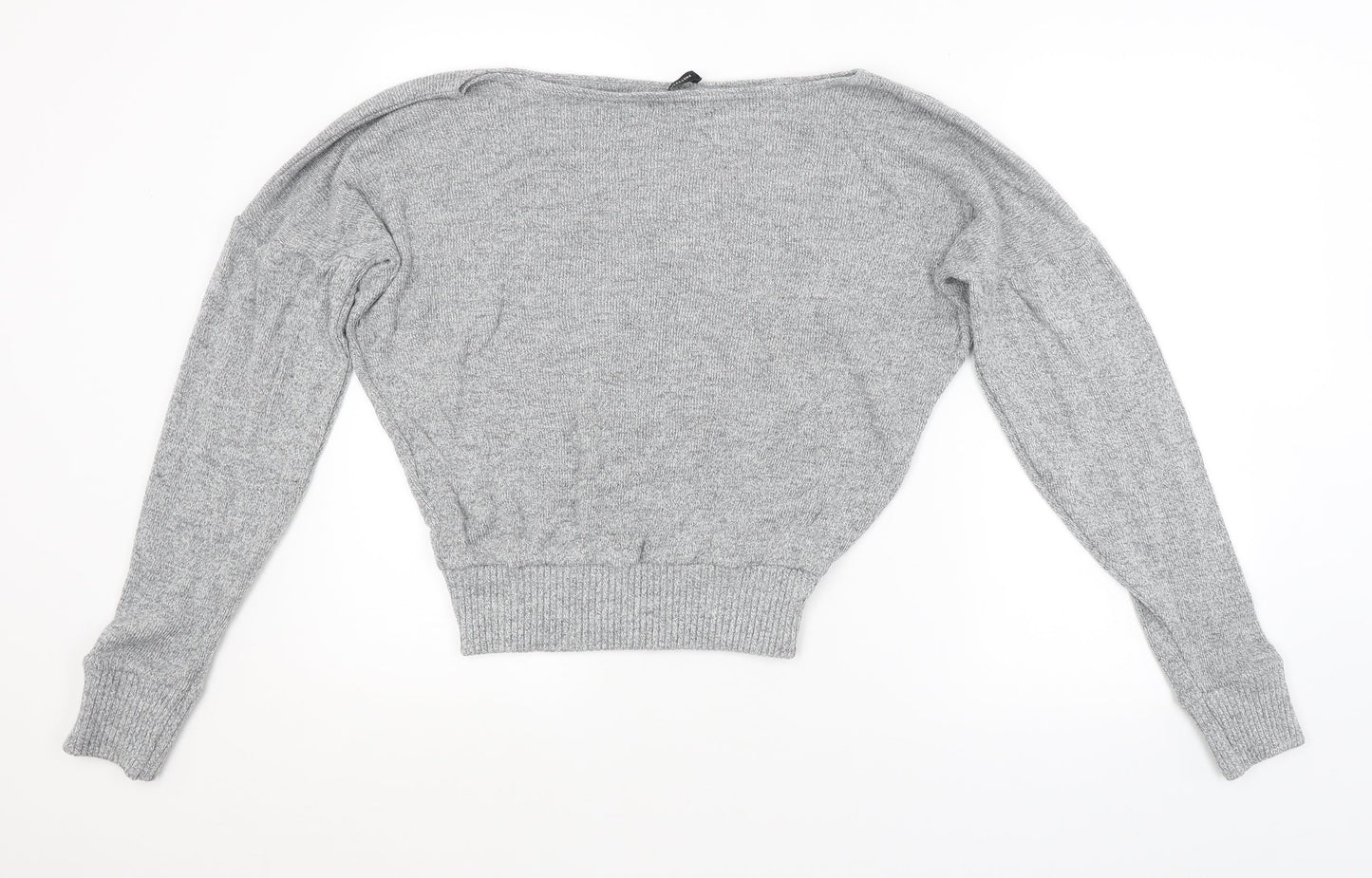 Womens UK Size M PRETTYLITTLETHING Grey Pullover Jumper