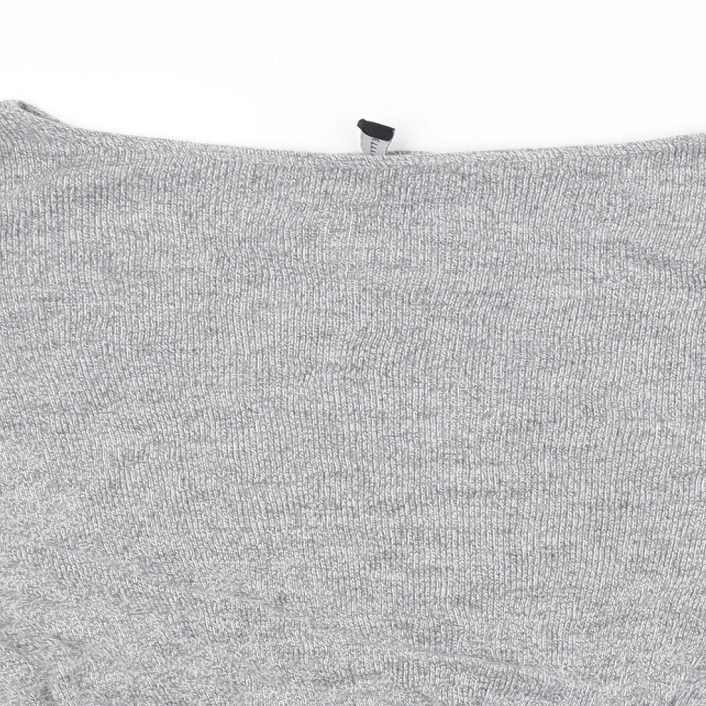 Womens UK Size M PRETTYLITTLETHING Grey Pullover Jumper