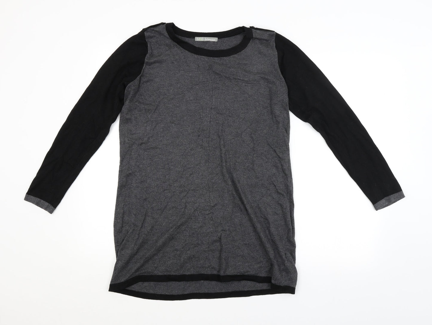 Womens UK Size 14 M&S Grey Pullover Jumper