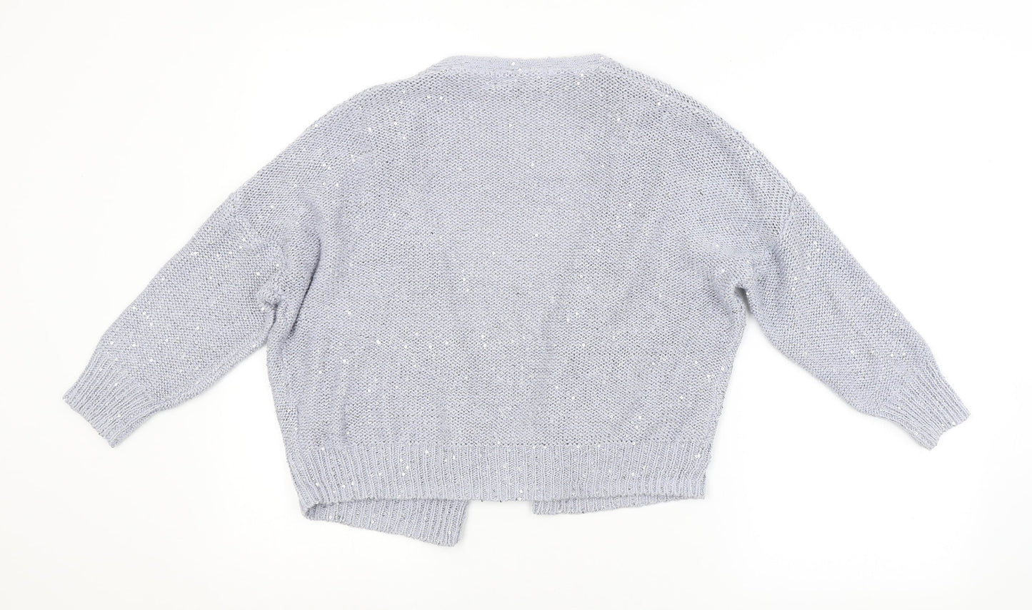 Womens UK Size 12 M&S Blue Cardigan Jumper