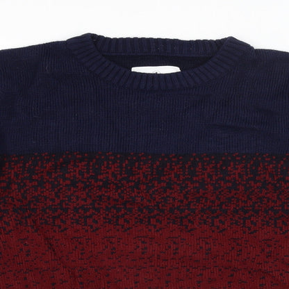 Fabric Mens Multicoloured   Pullover Jumper Size S