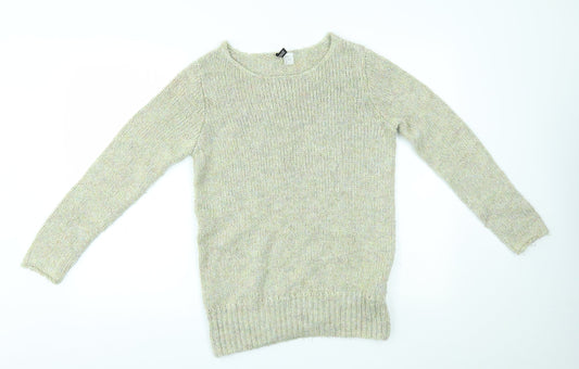 Womens UK Size 8 H&M Green Pullover Jumper