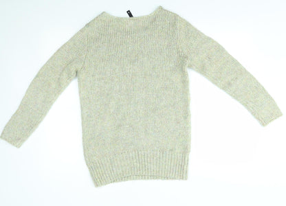 Womens UK Size 8 H&M Green Pullover Jumper
