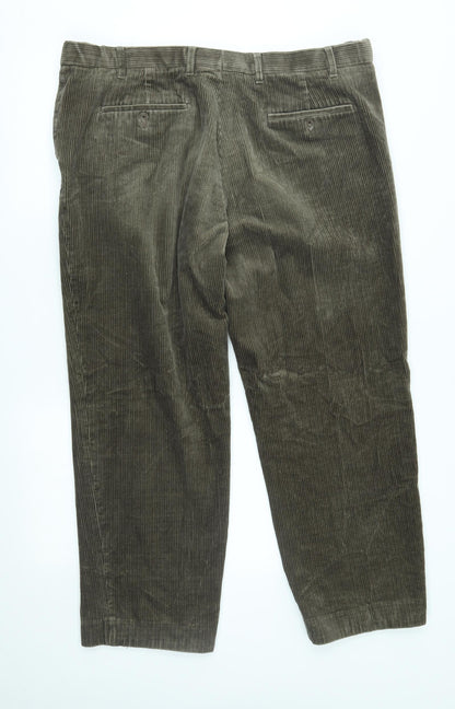 Womens UK Size 40 M&S Regular Fit  Brown Trousers