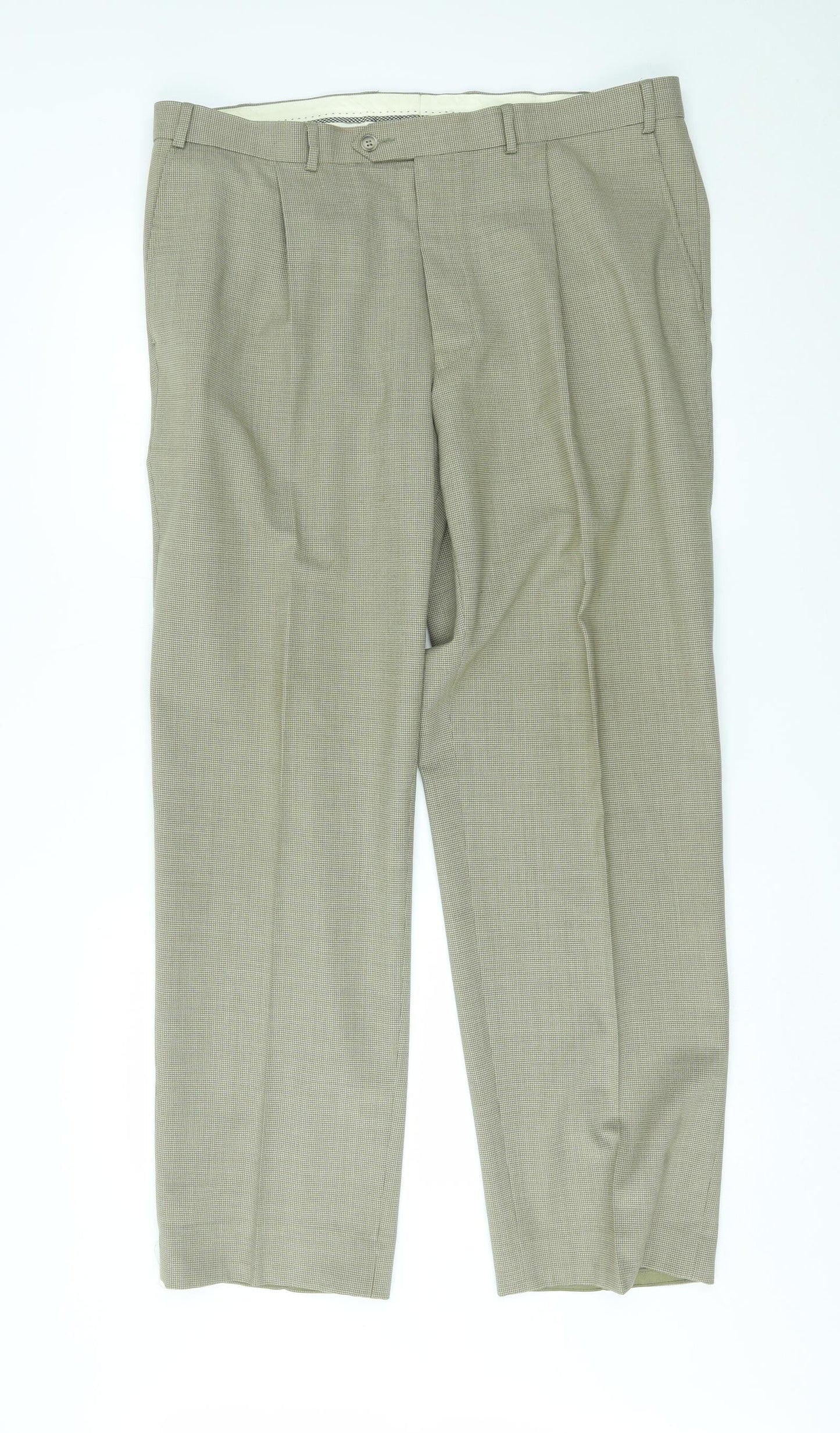Womens UK Size 38 M&S Regular Fit  Beige Trousers