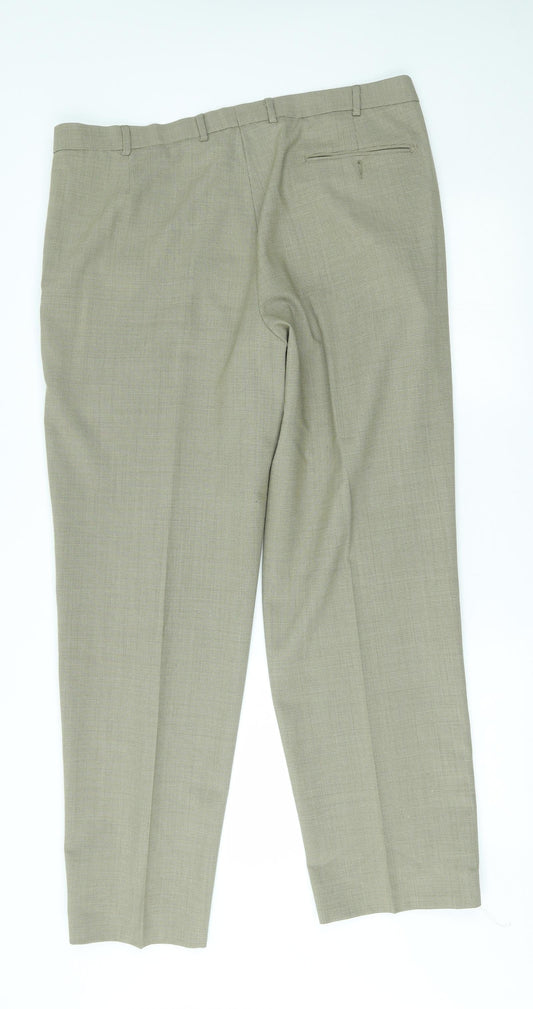 Womens UK Size 38 M&S Regular Fit  Beige Trousers