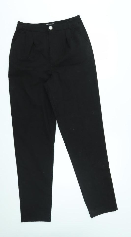 Womens UK Size 10 ASOS Regular Fit  Black Trousers