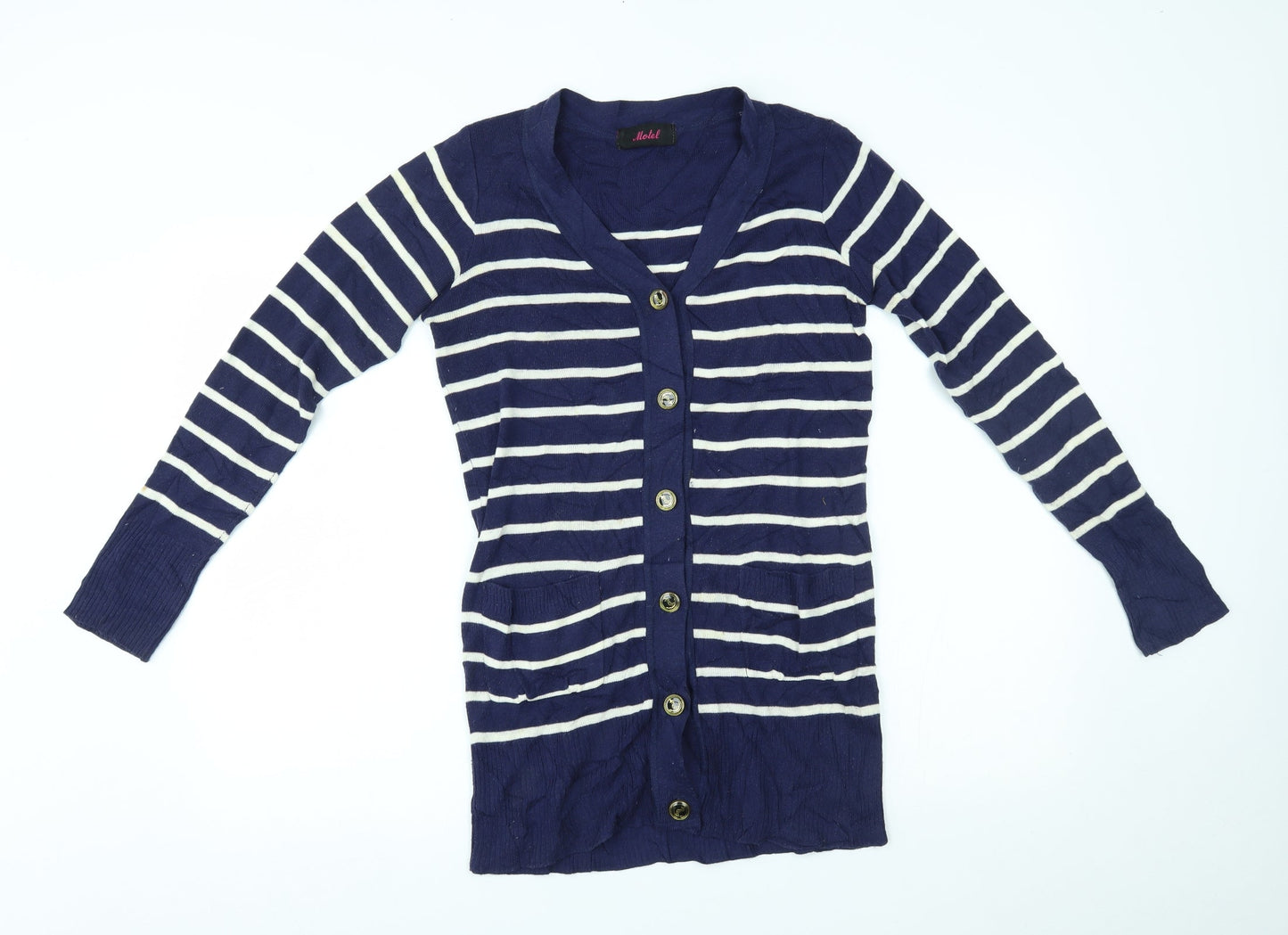 Womens UK Size S Motel Blue Cardigan Jumper