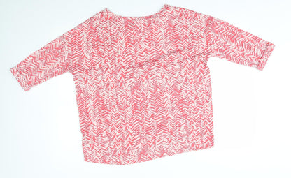 Womens UK Size 12 M&S Pink Pullover Jumper