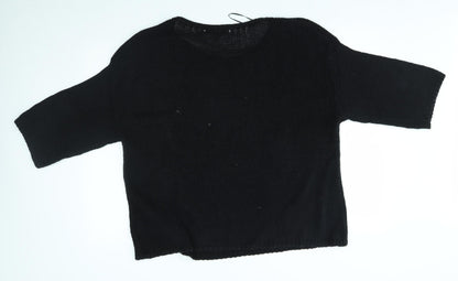 Womens UK Size 16 Miss Selfridge Black Pullover Jumper