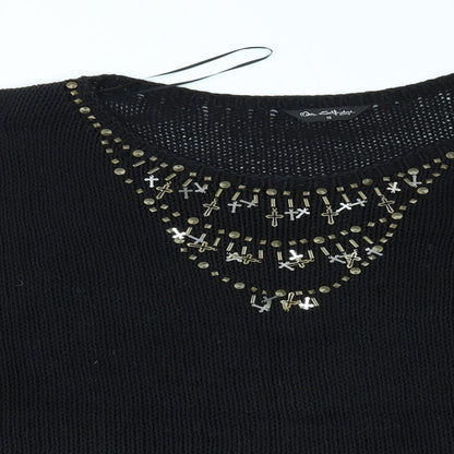 Womens UK Size 16 Miss Selfridge Black Pullover Jumper