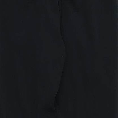 Womens UK Size 10 M&S Regular Fit Capri Black Trousers