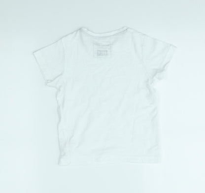 Matalan Boys White   Basic T-Shirt Size 4 Years