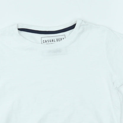 Matalan Boys White   Basic T-Shirt Size 4 Years