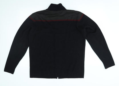 EWM Womens Black   Full Zip Jumper Size M