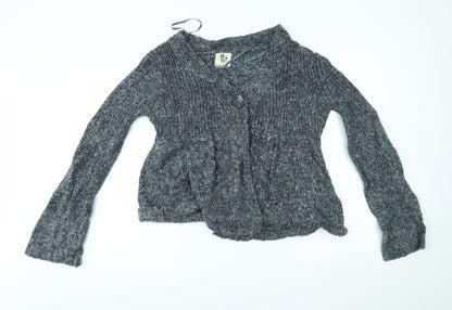 Heart and Soul Womens Grey   Cardigan Jumper Size 16