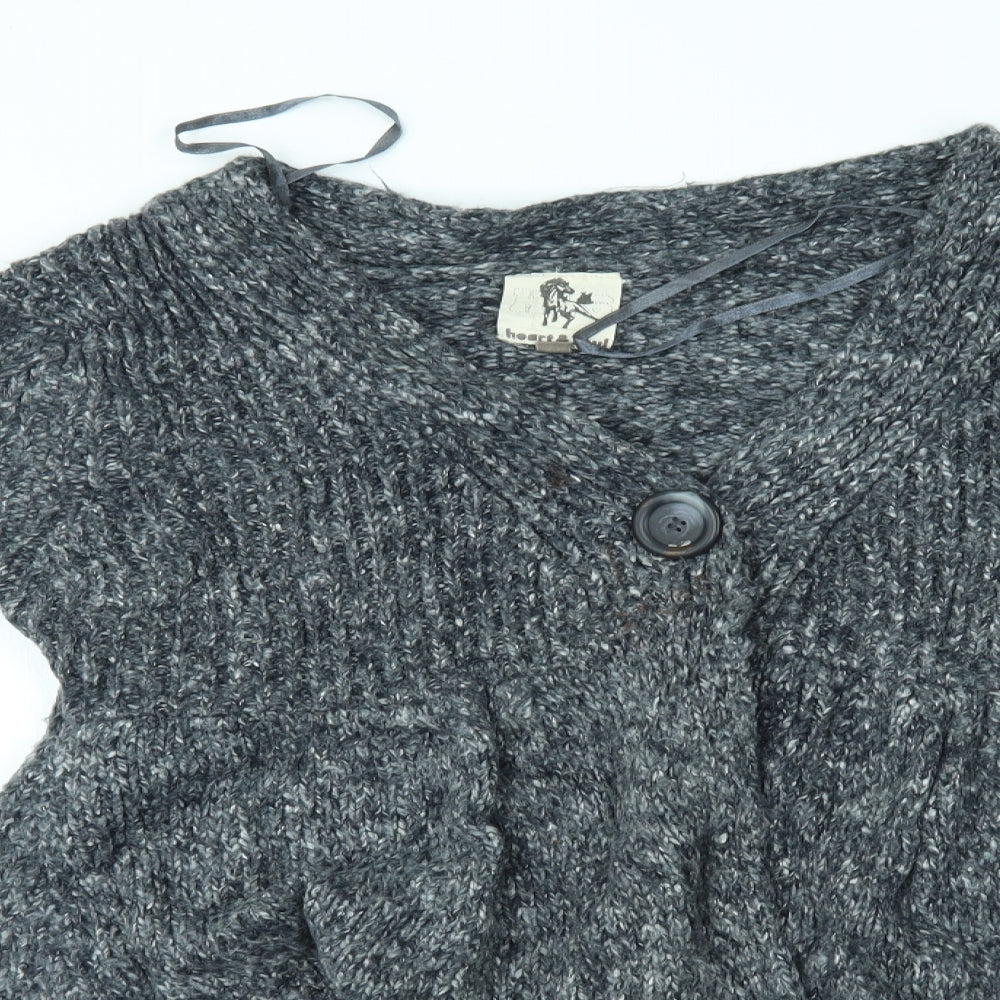 Heart and Soul Womens Grey   Cardigan Jumper Size 16