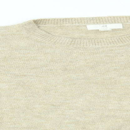 Womens UK Size M H&M Beige Pullover Jumper
