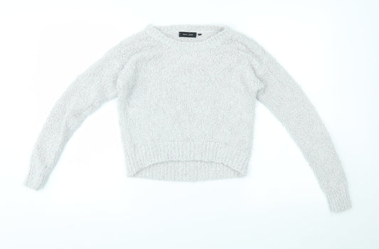 Womens UK Size 8 New Look Grey Pullover Jumper