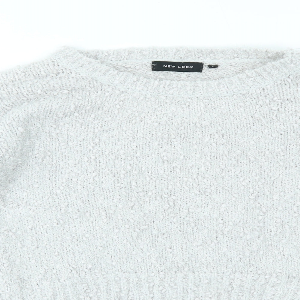 Womens UK Size 8 New Look Grey Pullover Jumper