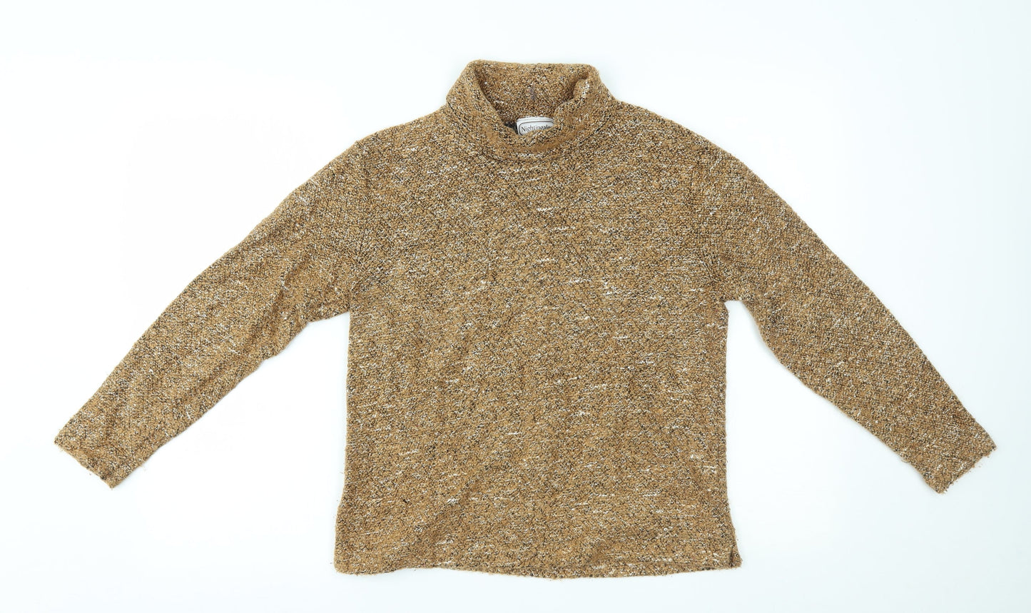 Womens UK Size M Nightingales Brown Pullover Jumper