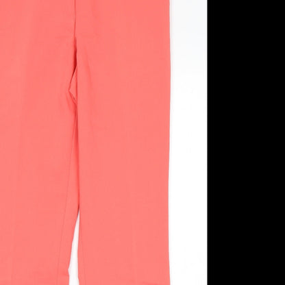 Womens UK Size 10 NEXT Regular Fit  Pink Trousers