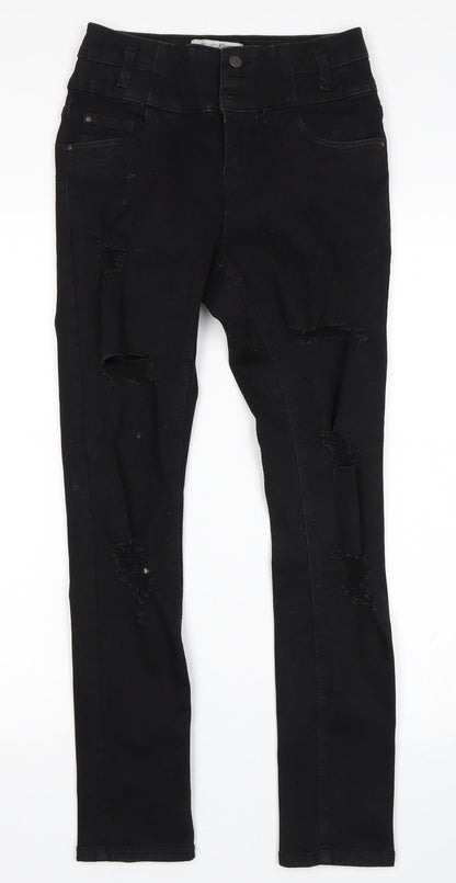 New Looj Girls Black   Skinny Jeans Size 12 Years