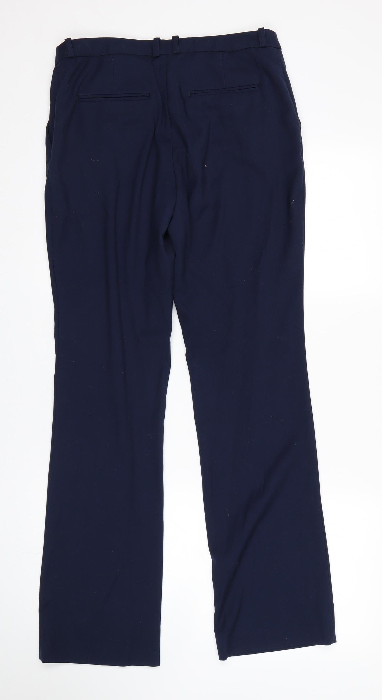 Womens UK Size 8 H&M Regular Fit  Blue Trousers