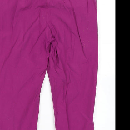 Dorothy Perkins Womens Purple   Cropped Trousers Size 10 L23 in