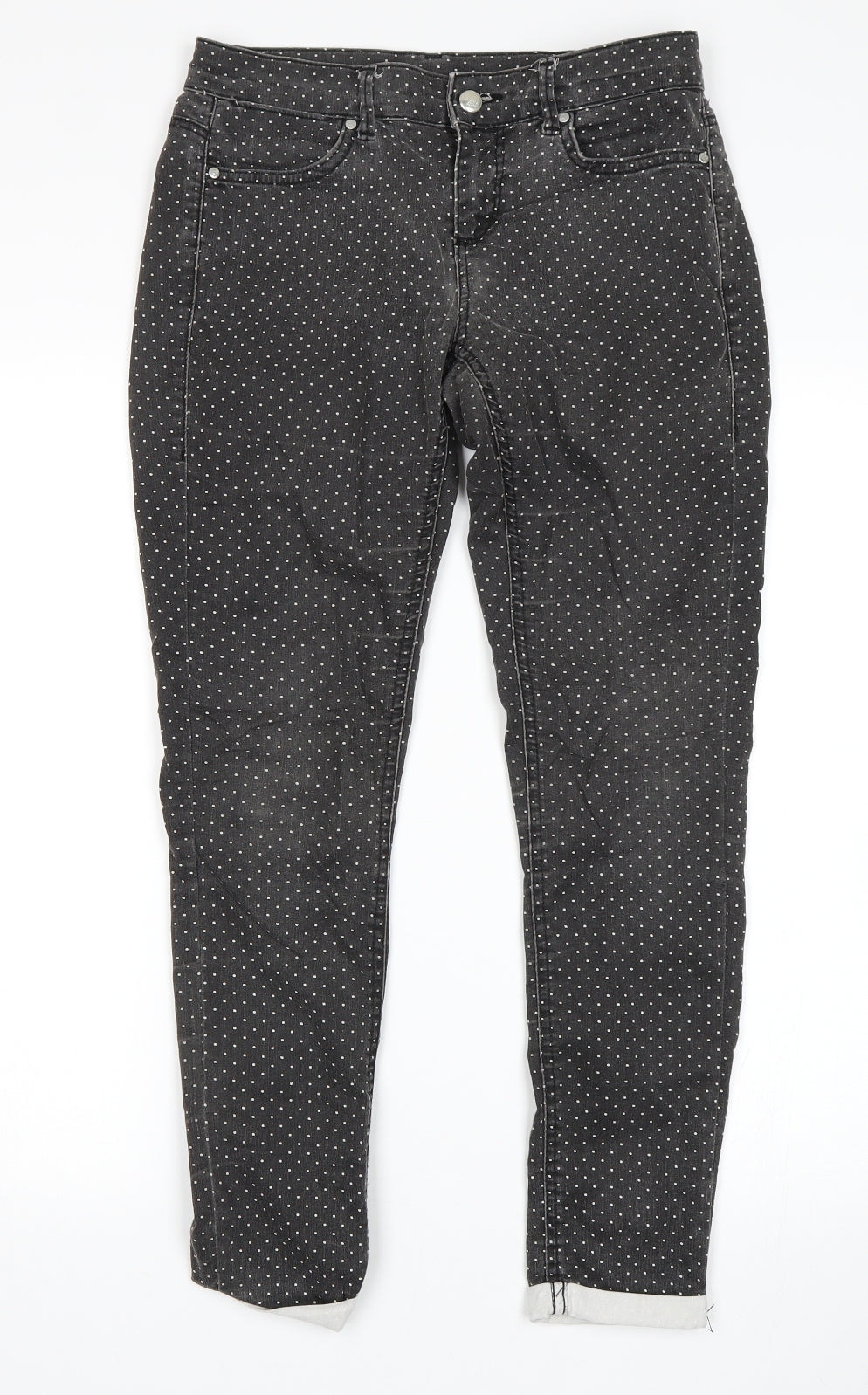 Topshop Womens Multicoloured Polka Dot  Skinny Jeans Size 28 in L28 in